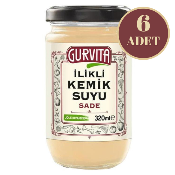 Gurvita Dana İlikli Kemik Suyu Sade 320 Ml 6' lı