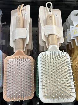 Alaten Tına Saç Fırçası Renkli Ahşap Saplı