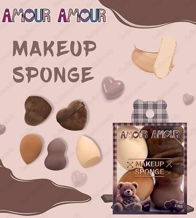 AMOUR Makyaj Sünger Seti Cocoa 5'Li SR-307