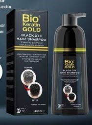 Bio Keratin Gold Siyah Saç Şampuanı  400Ml