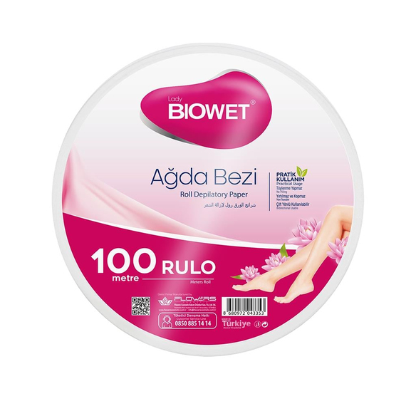 Biowet Ağda Bezi 100 Metre Rulo