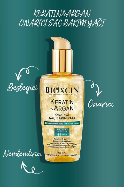 Bioxcin Keratin Argan Onarıcı 150ml bakım yağı