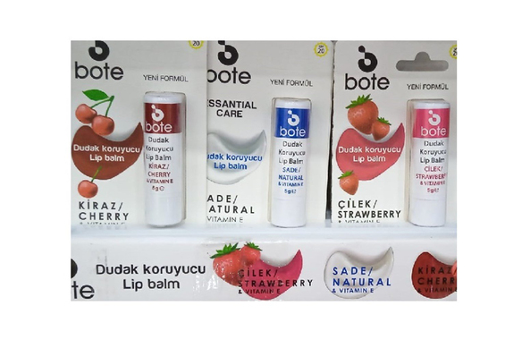 Bote Lip Care Çilek-Kiraz-Essantial***Karma Paket
