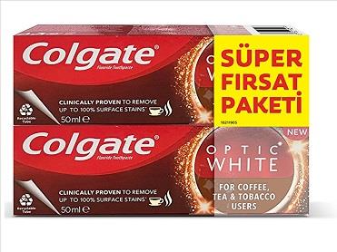 Colgate Diş Macunu 50 ml 1+1 Parıldayan Kahve