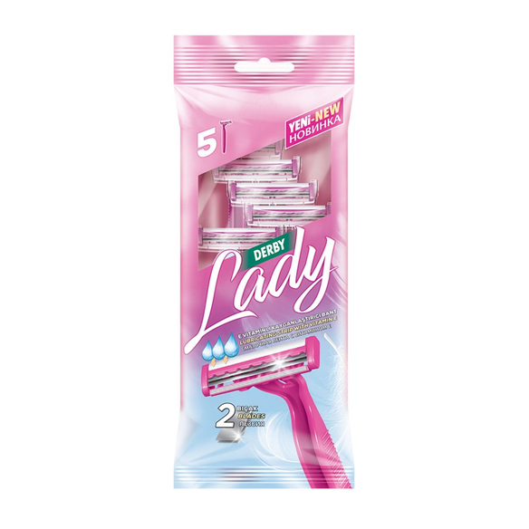 Derby Lady 2 Bıçaklı Poşet 5li