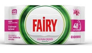 Fairy Yüzey Temizleme Mendili Lilyum 100'lü