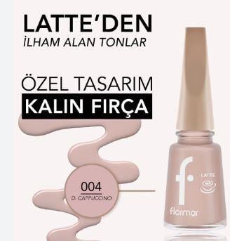 Flormar Latte Oje 004 Dusty Cappucino