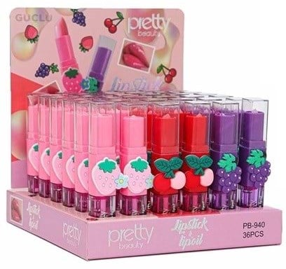 Gold Pretty Lipstick-Lip oil Çift Taraflı Pb-940