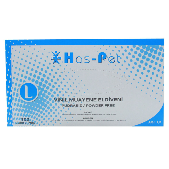 Haspet Vinil Eldiven 100lü L