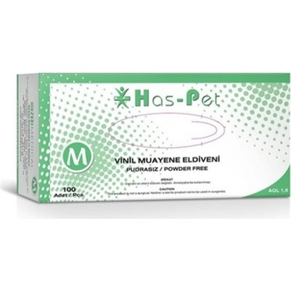 Haspet Vinil Eldiven 100'lü M