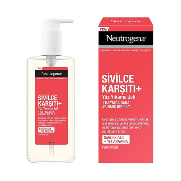 Neutrogena Sivilce Karşıtı Yüz Temizleme Jeli 200ml