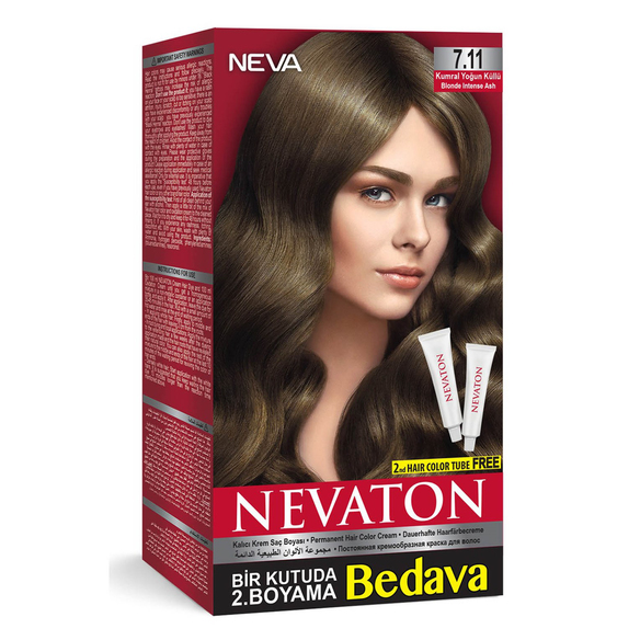 Nevaton Saç Boya Set Kumral Yoğun Kahve 7.11