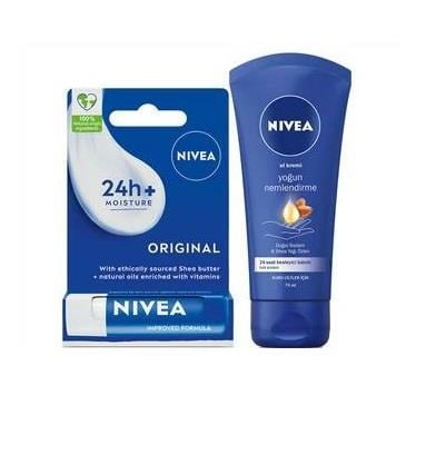 Nivea El Kremi 75ml + Lip