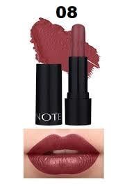 Note Deep Impact Lipstick Ruj 08 Sophisticate Burgundy Kremsi Dokulu Yarı Parlak Ruj - Kırmızı
