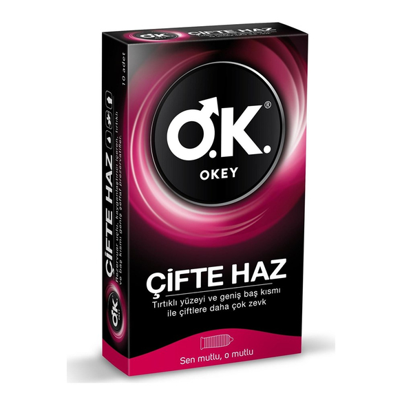 Okey Prezervatif Çifte Haz10lu