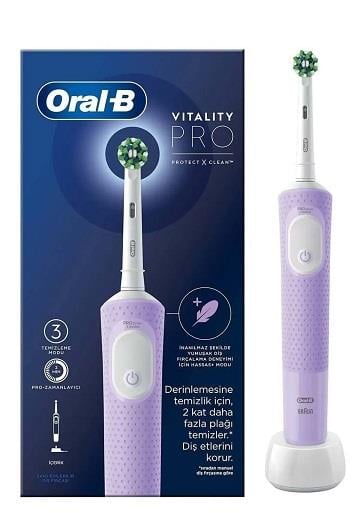 Oral-b Diş Fırçası Şarjlı Vip Pro Lila Kutulu