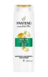 Pantene Şampuan Güçlü ve Parlak 3ü 1 Arada 400ml
