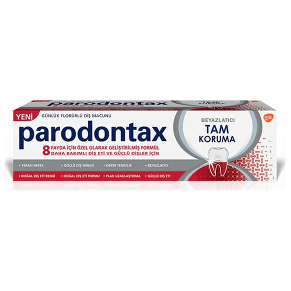 Parodontax Diş Macunu Tam Koruma + Beyazlatıcı 75ml