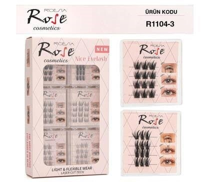 Rose Takma Kirpik Tekli Demet *12 R-1104-3