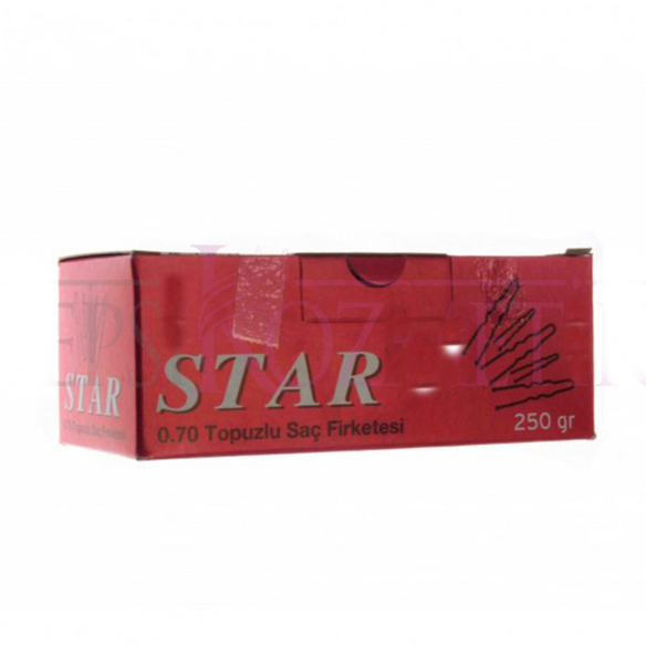 Star 0.70 Topuz Saç Firketesi Siyah 250gr