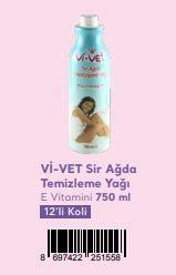 Vivet Sir Ağda Temizleme Yağı E Vitamin 700ml