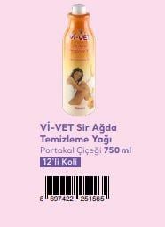 Vivet Sir Ağda Temizleme Yağı Portakal 700ml