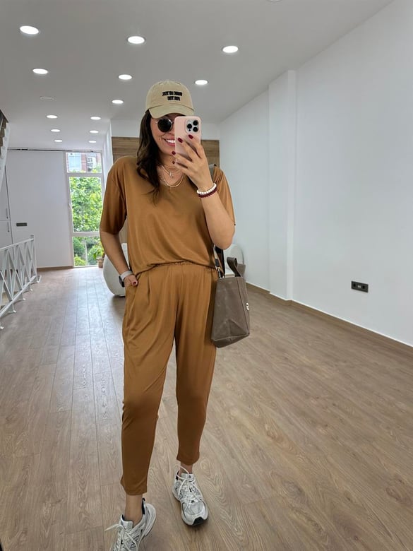 %100 Modal Takım-Camel