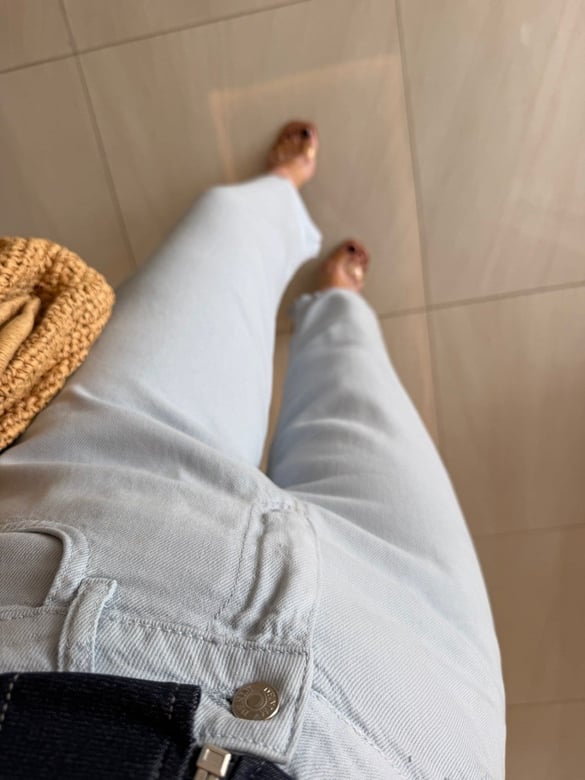 Premium Tensel Denim Pantolon - Mavi