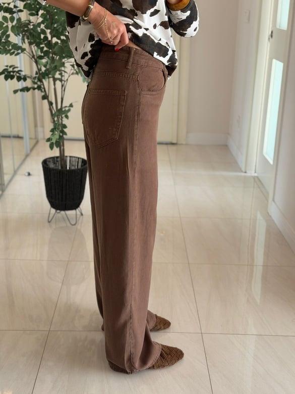 Premium Tensel Jean - Kahve