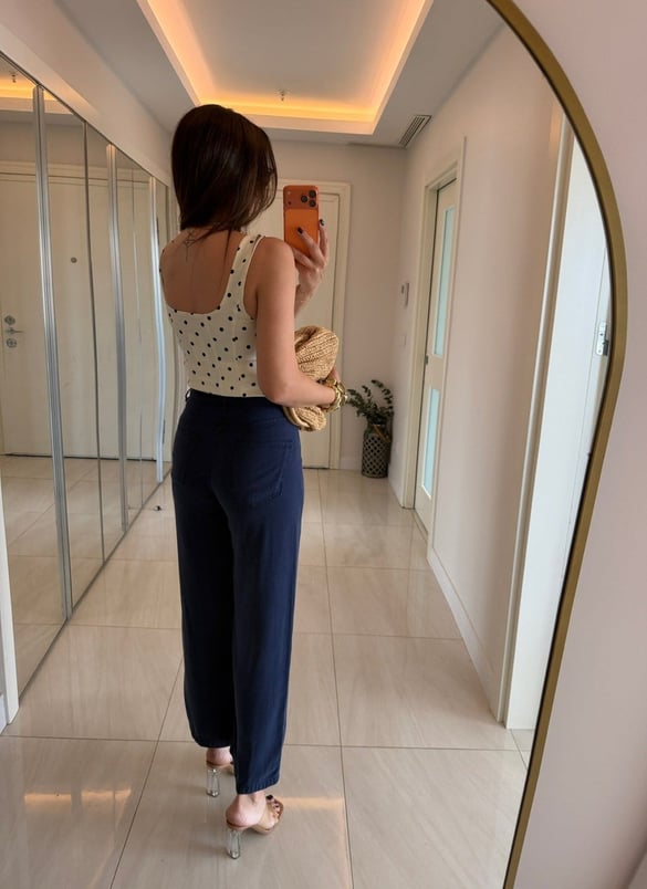 Premium Tensel Denim Pantolon - Lacivert