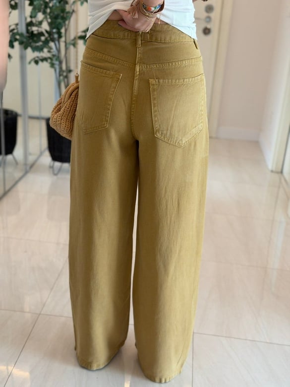 Premium Tensel Jean - Olive