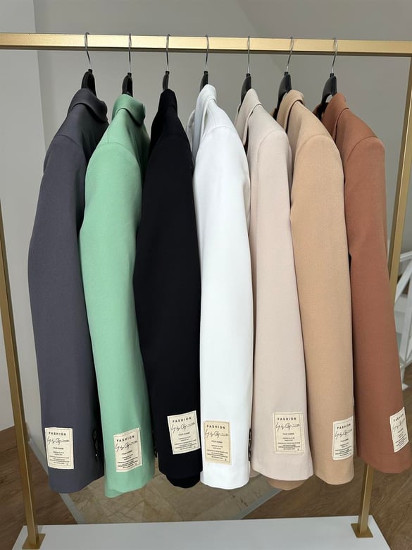 Armalı Blazer Ceket-Siyah
