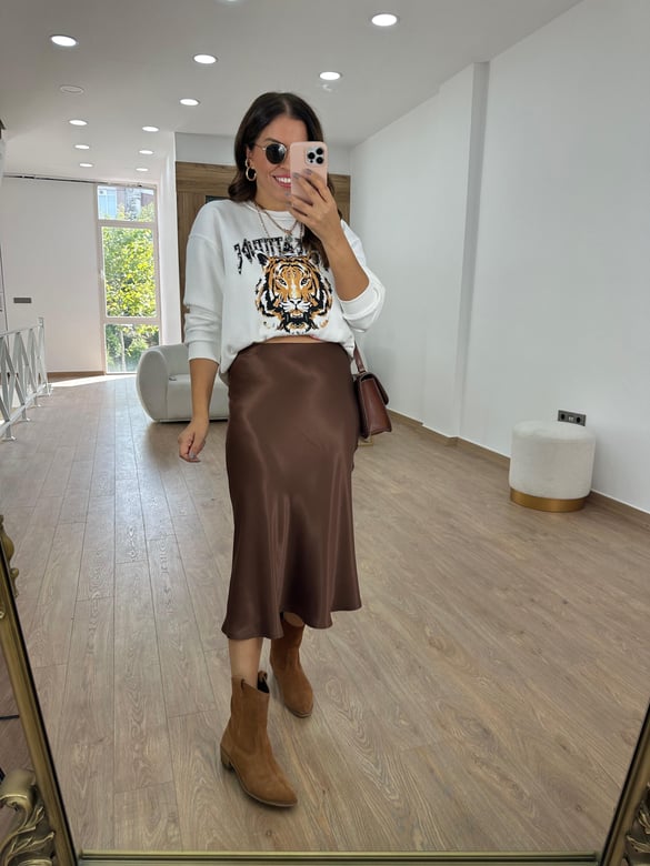 Beli Lastikli Saten Etek