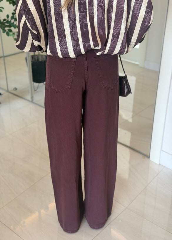 Premium Tensel Jean - Mürdüm