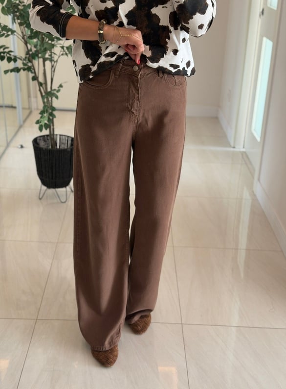 Premium Tensel Jean - Kahve