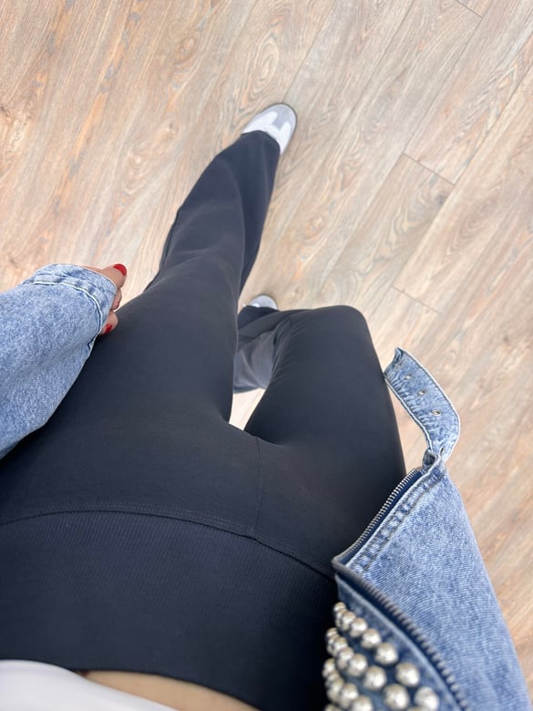 Dilvin Beli Fitili İspanyol Paça Tayt Pantolon