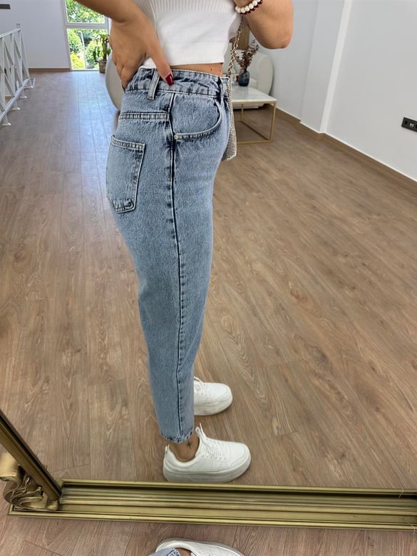 Dilvin Yüksek Bel Mom Jean