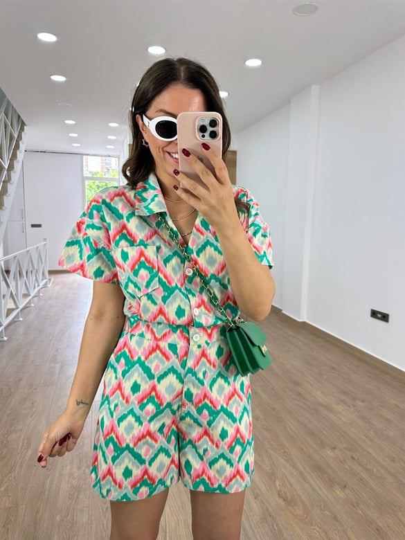 Gabardin Desenli Tulum