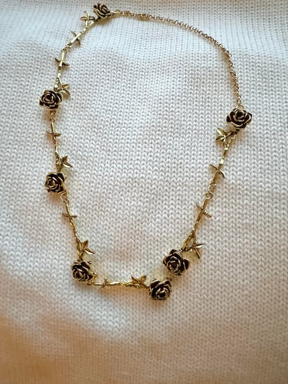 Gül Tasarım Gold Kolye
