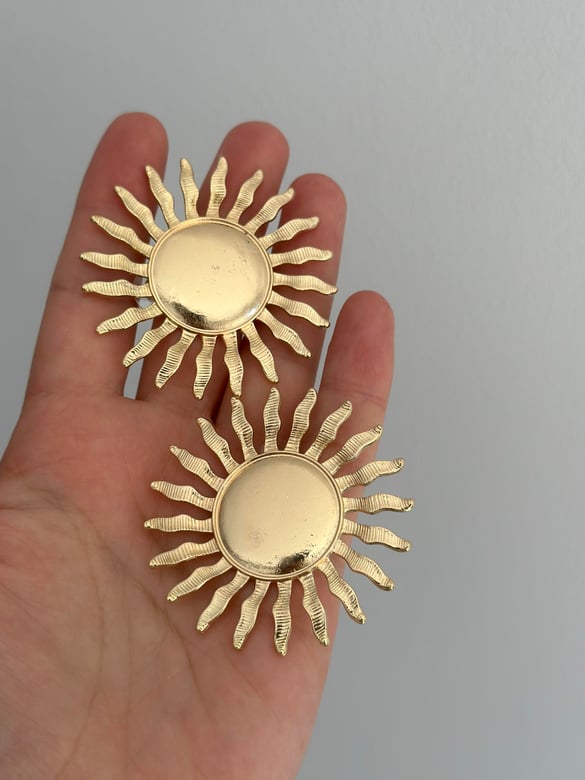 Güneş Tasarım Gold Küpe