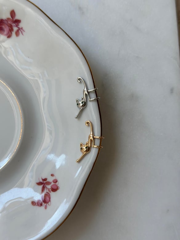 Kedili Gold Kıkırdak Küpe