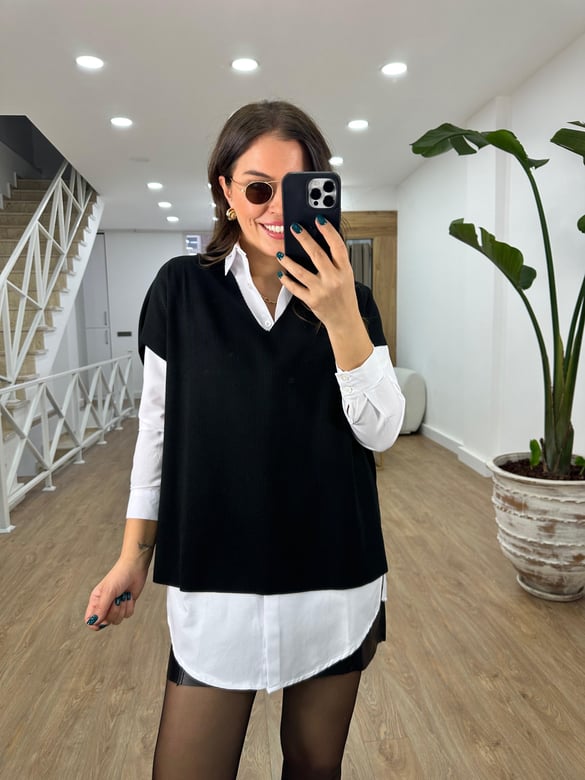 Kendinden Fitilli Salaş Bluz