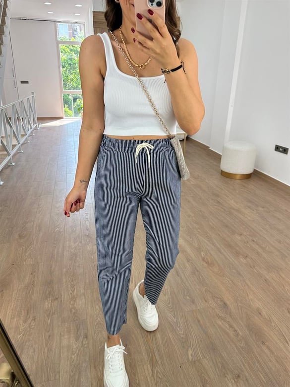 Likralı Gabardin Pantolon