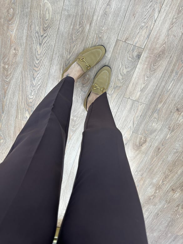 Marka Model Flatolu Pantolon - Kahve