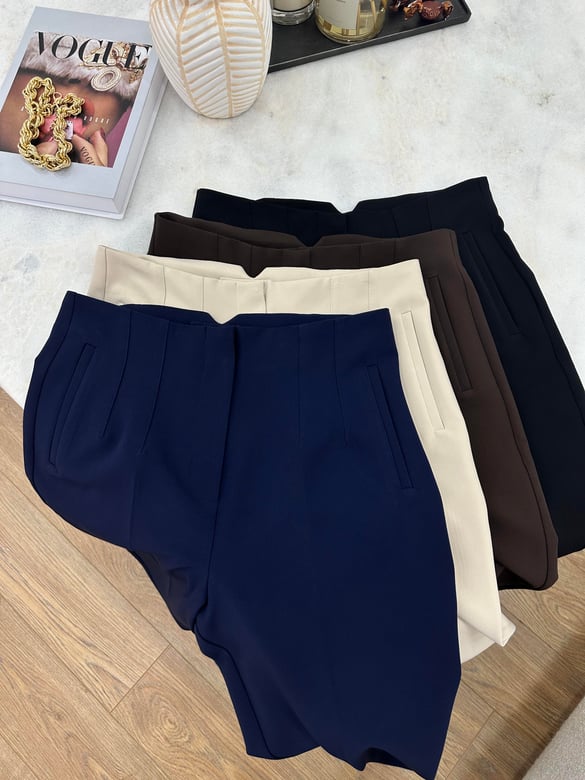 Marka Model Flatolu Pantolon-Kahverengi