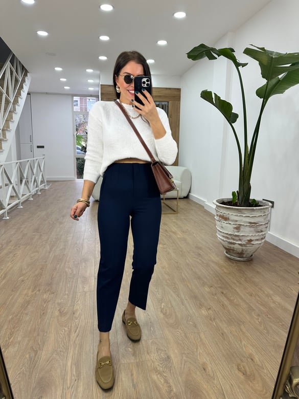 Marka Model Flatolu Pantolon - Lacivert
