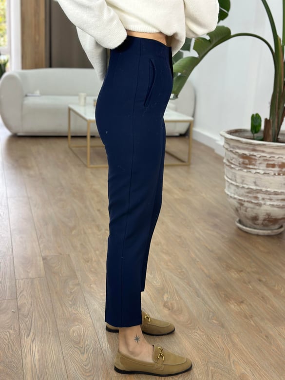 Marka Model Lacivert Flatolu Pantolon