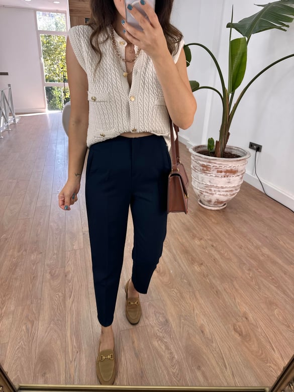 Marka Model Flatolu Pantolon - Lacivert