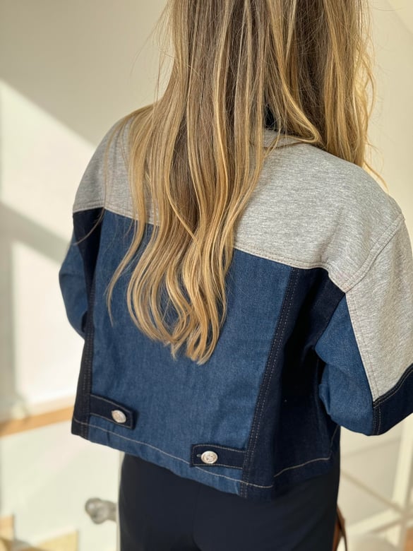 Marka Model Garnili Denim Ceket