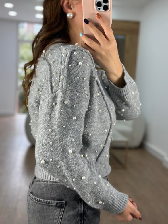 Marka Model İncili Bomber Ceket